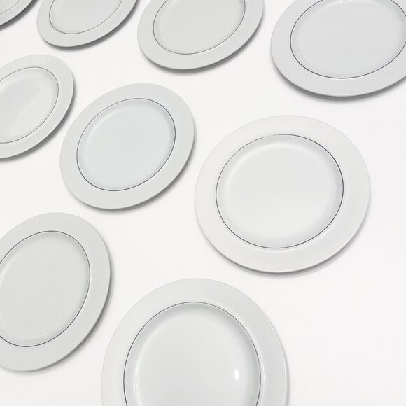 12 x Royal Copenhagen Blåkant Blue Line – Salad plates Salattallerken No 3068 - Picture 5 of 12